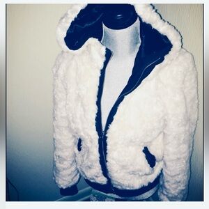 NWOT Faux Fur Bomber Jacket